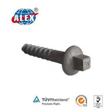 Railway Wooden Sleeper Screw for Railroad Fastening